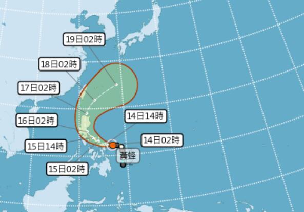 1号台风最新消息2020 黄蜂突然暴涨登陆时间和地点会调整吗