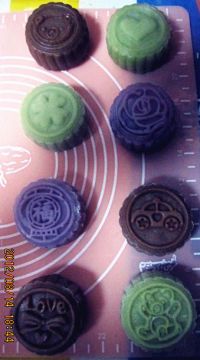 三色冰皮月饼的做法步骤18