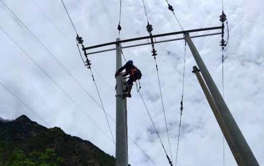 丹巴县泥石流致千伏电力线路受损 4507户供电中断已恢复1987户