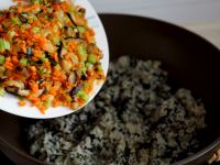 紫菜炒饭的做法步骤8