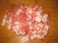 蒜苔肉丝炒饼的做法步骤3