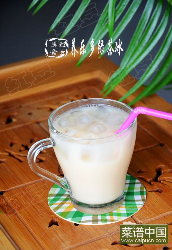 养乐多绿茶冰