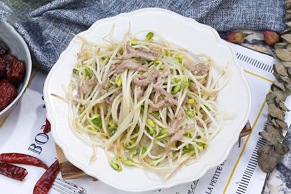 黄豆芽炒肉的做法 家常黄豆芽炒肉做法