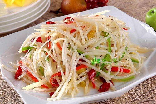炝拌土豆丝的做法 在家怎么炝拌土豆丝