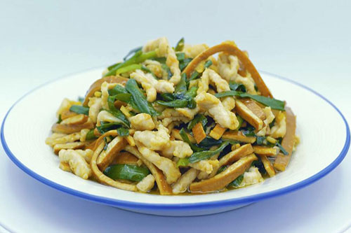 韭菜香干肉丝的做法 在家怎么做韭菜香干肉丝