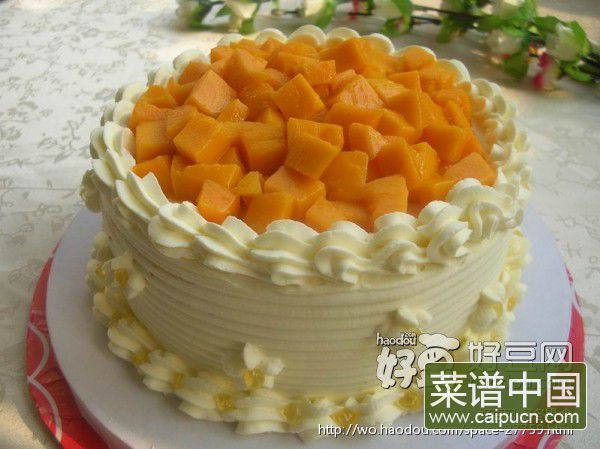 芒果奶油蛋糕