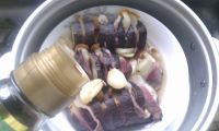 熏肉蒸茄子的做法步骤8