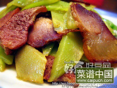 莴笋炒酱肉