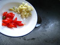 酸豆角炒芋蒙的做法步骤8