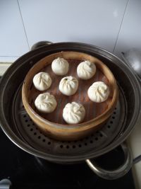 荠菜烫面小笼包的做法步骤13