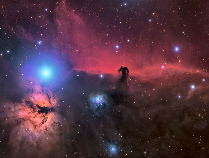 美国摄影师Connor Matherne的作品The Horsehead and Flame Nebula© 照片: CONNOR MATHERNE/