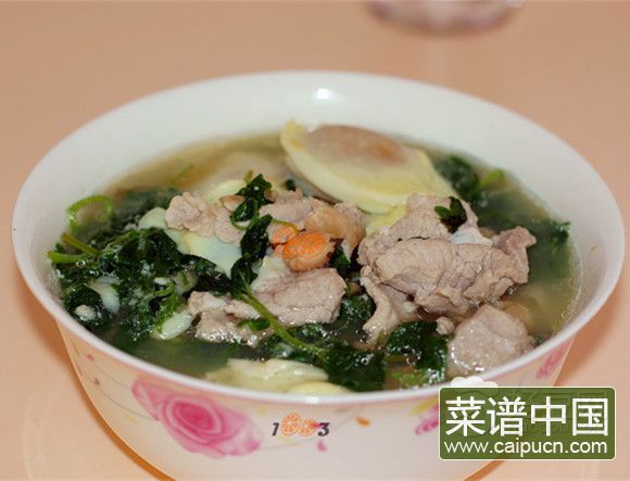 益母草焯肉片