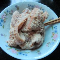 咸茄子蒸熏肉的做法步骤1