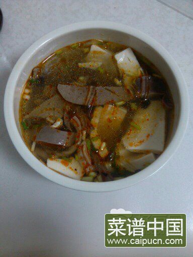 酸辣鸭血粉丝汤