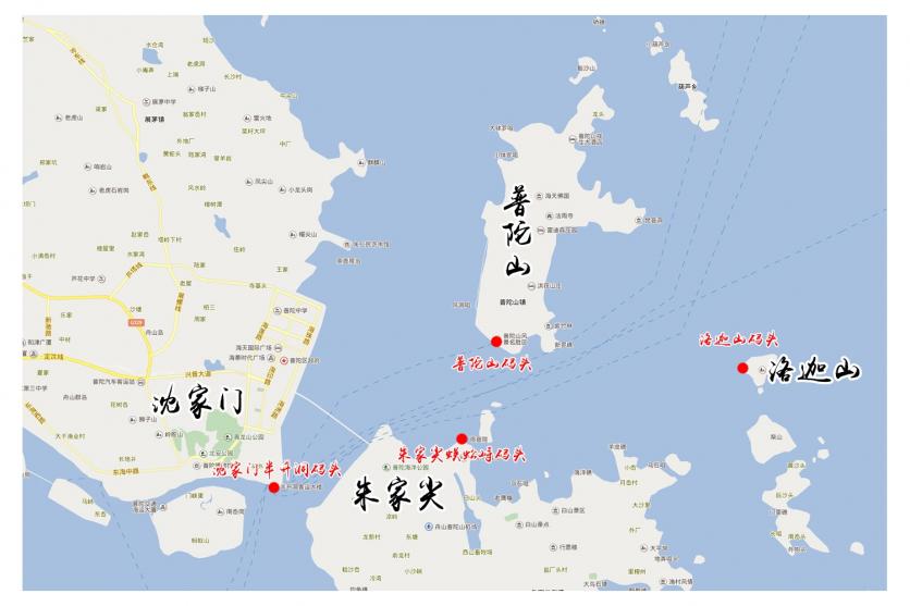 普陀山在哪里 普陀山景区地图