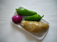 酸豆角蒜豉水面筋的做法步骤1