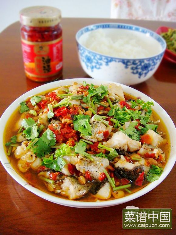 辣椒蒸鱼块