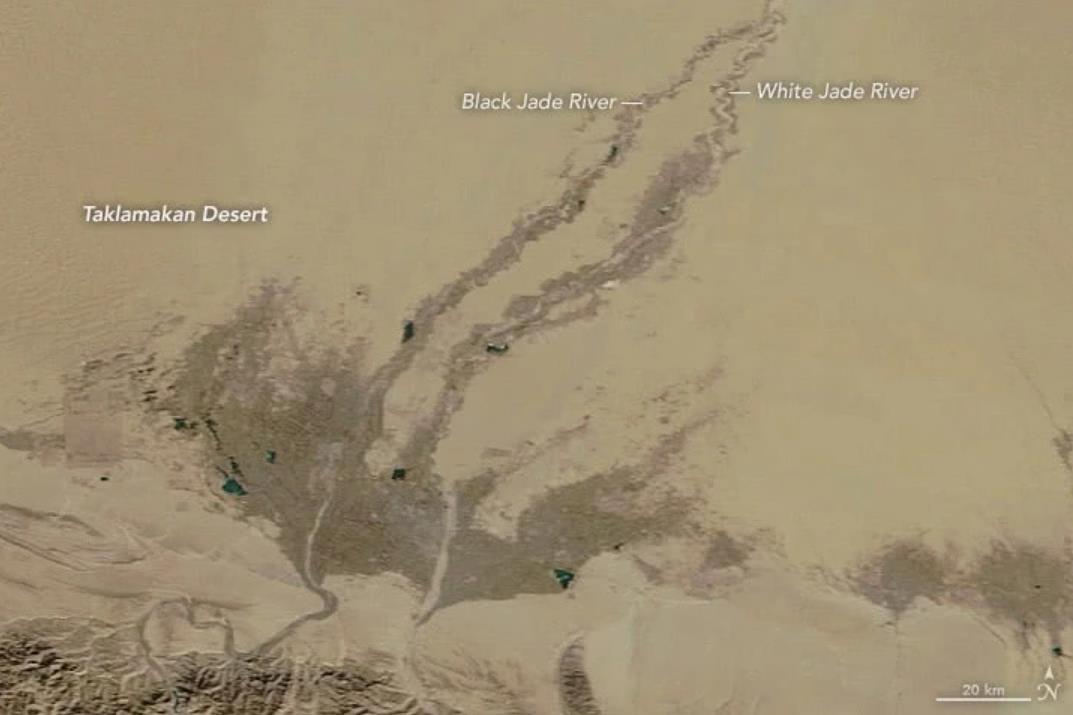 塔克拉玛干沙漠变绿是怎么回事?人工植树牧民受益