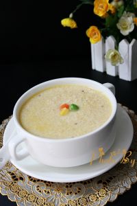 三色豆腐浓汤的做法步骤12