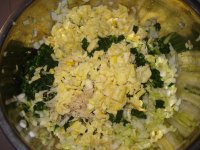 荠菜白菜鸡蛋馅饼的做法步骤7