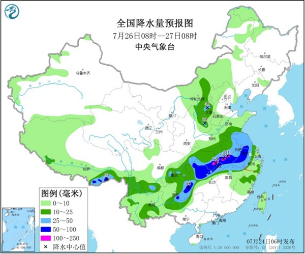 【四川盆地】等地暴雨来袭 华南江南高温“顽固”