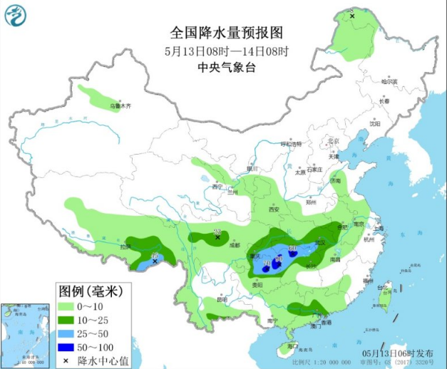 北方冷空气袭扰气温紊乱 南方今夜到明天降雨最大
