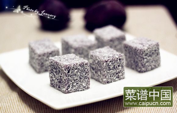 紫薯凉糕