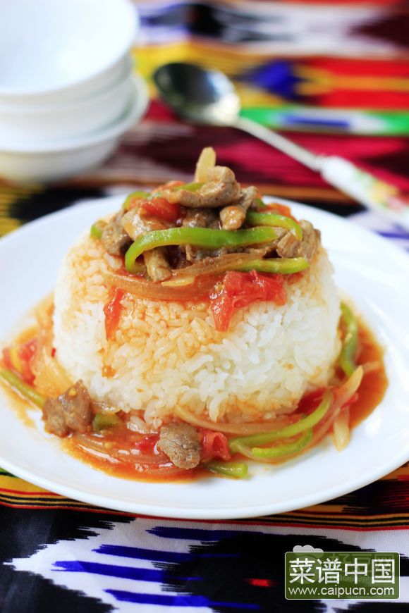 羊肉盖浇饭