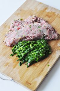 荠菜三鲜大馄饨的做法步骤3