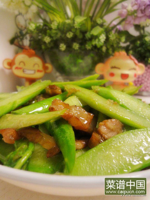 芥兰炒腊肉