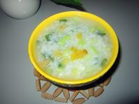 油菜榨菜白米粥的做法步骤9