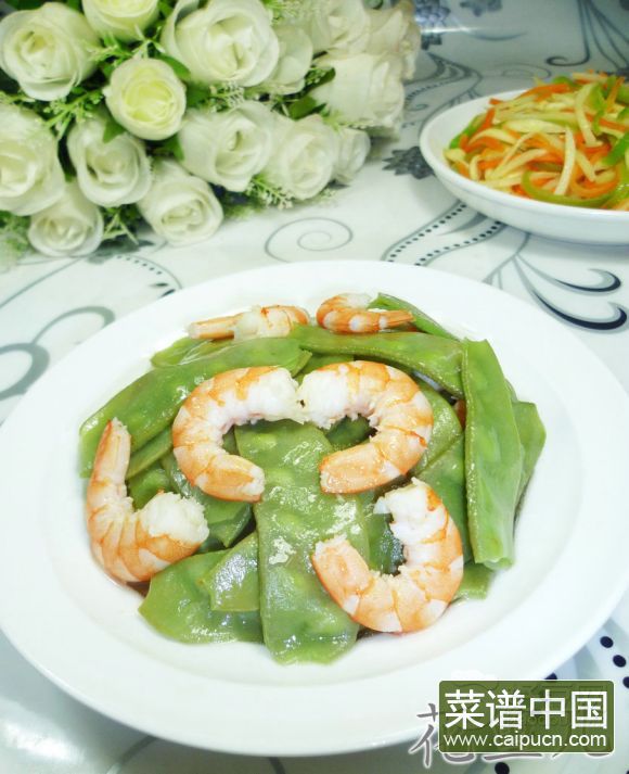 虾肉炒扁豆