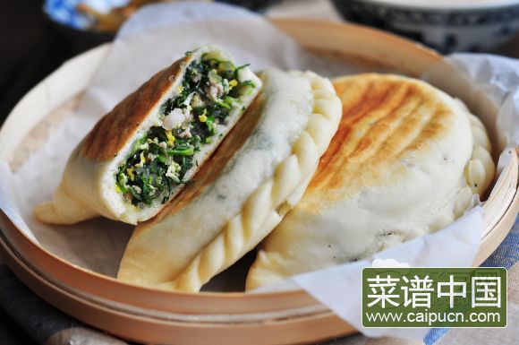 农家荠菜盒子