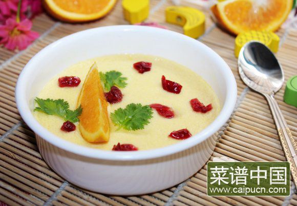 橙汁蛋羹