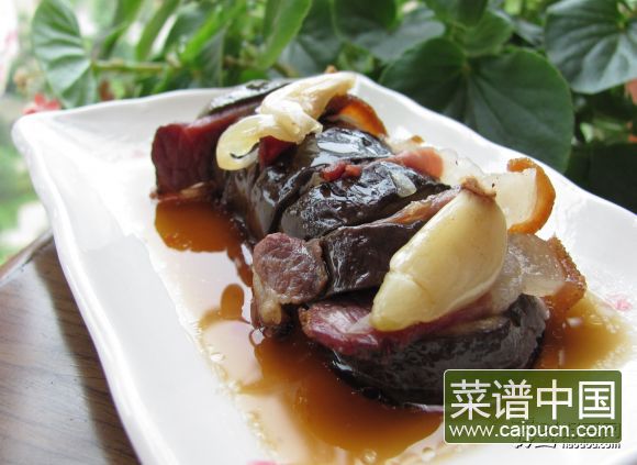熏肉蒸茄子