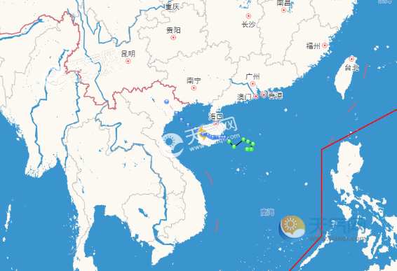 2019台风路径实时发布系统 第4号台风最新动态走向图