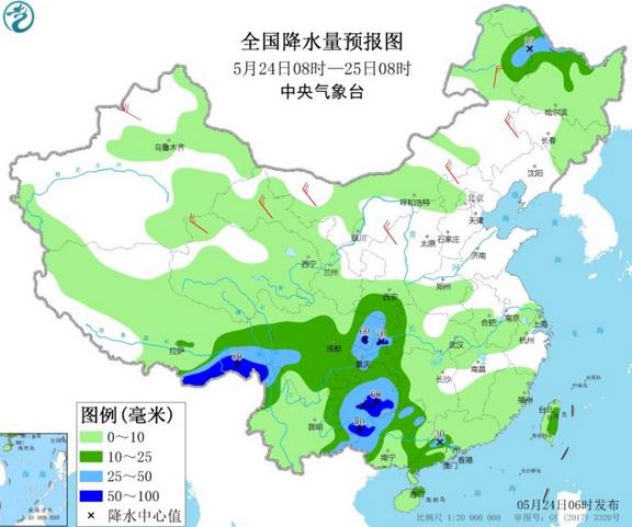 南方多地继续强降雨侵扰 东北华北等谨防大风冰雹袭击