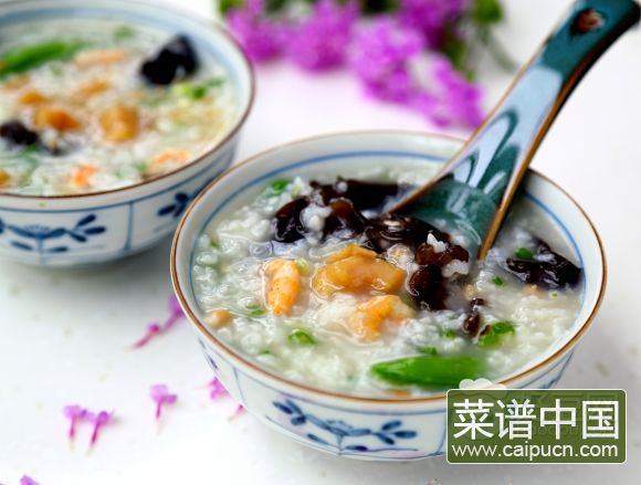 干贝海鲜粥