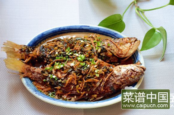 咸菜冬笋烧黄鱼