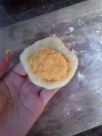 红薯菊花包的做法步骤7