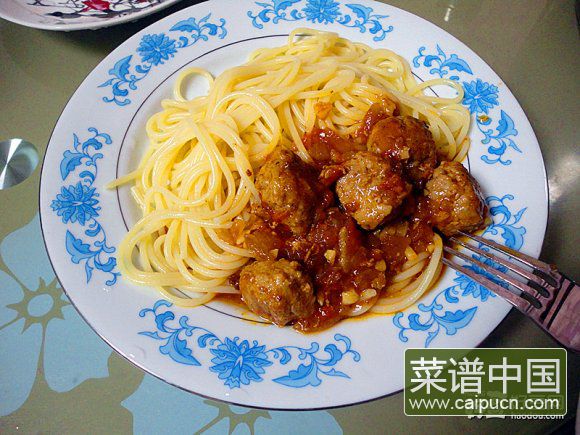 瑞典肉丸拌意面