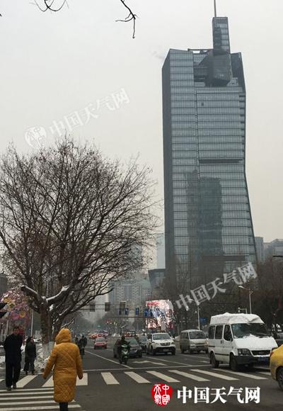 江苏霾和道路结冰双预警连发三天 春运前期气温偏低