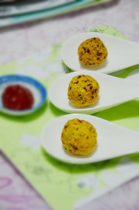 炸豆腐肉丸子的做法步骤7