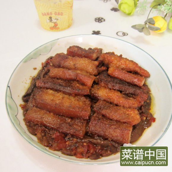 咸茄子蒸熏肉
