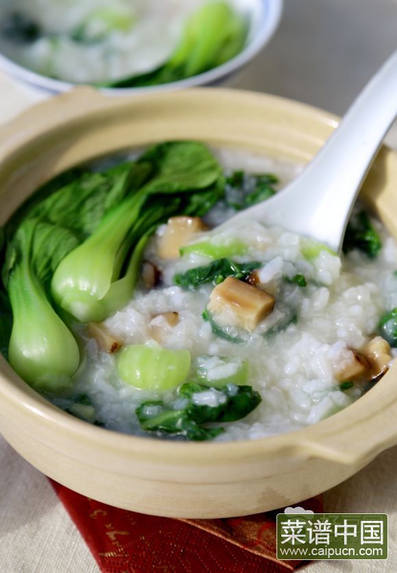 香菇青菜粥