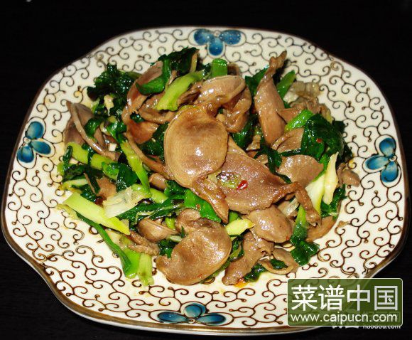 青蒜炒鸡肫