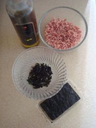海苔肉末花型土豆泥的做法步骤4