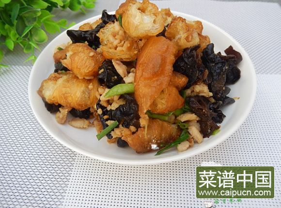 肉末油条