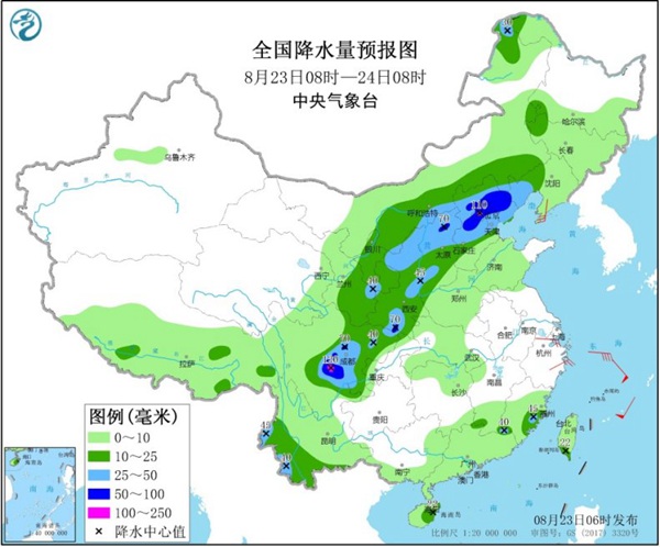 京津冀今日雨势加强 南方暑热仍难消