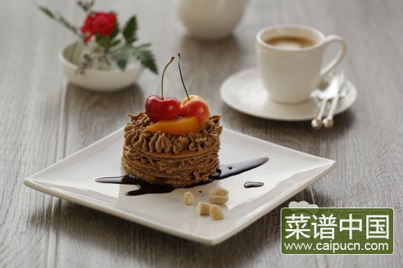 水果咖啡蛋糕